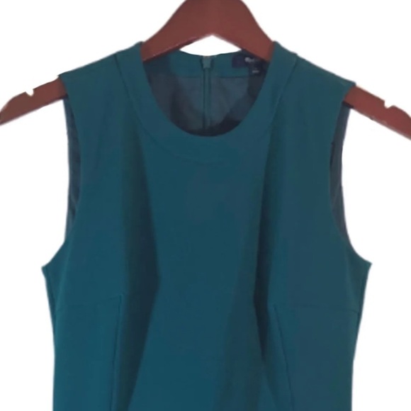 NWOT MADEWELL Anywhere Fit & Flare Green Dress Size 2 - Picture 3 of 4